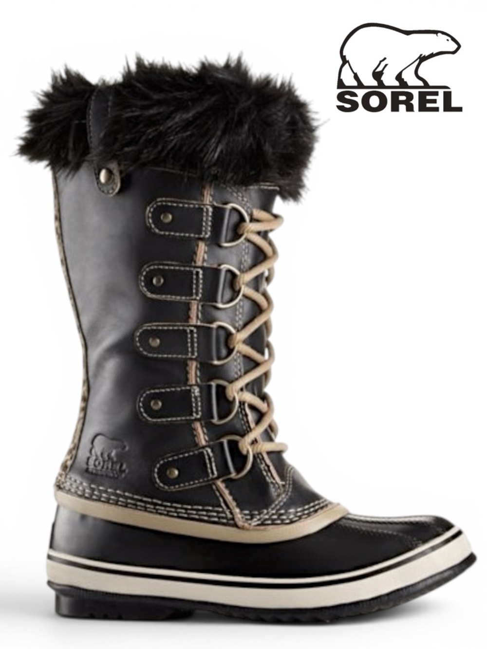 SOREL JOAN OF‎ ARCTIC Limited Edition Safari Waterproof Winter BOOTS | Size 9